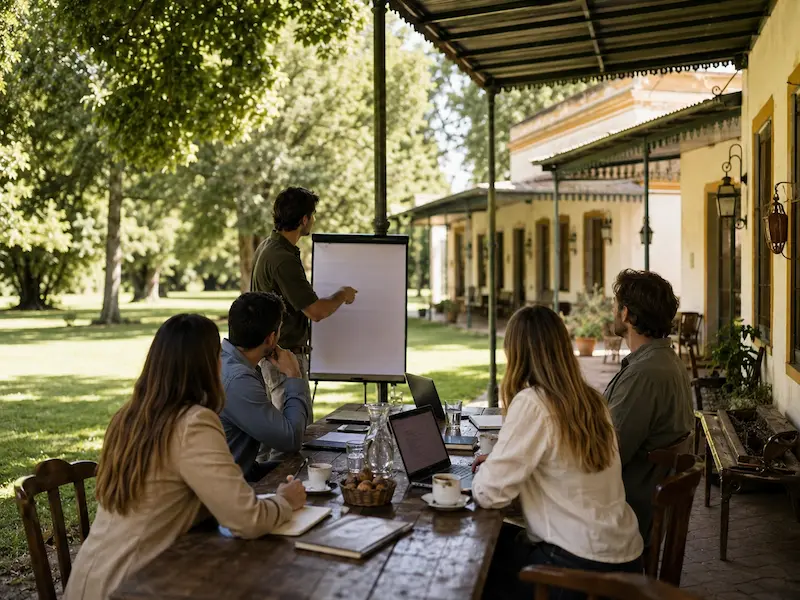 Jornada corporativa al aire libre en El Carmen de Rojas